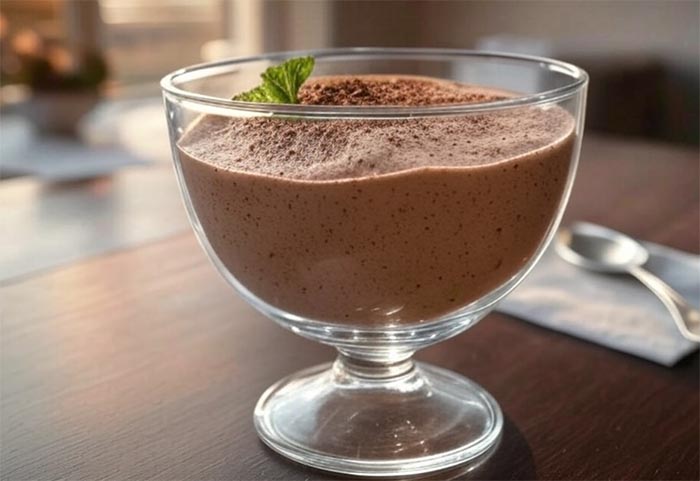 Mousse au chocolat et rhum