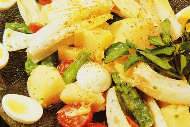 Salade de pommes de terre et aux endives