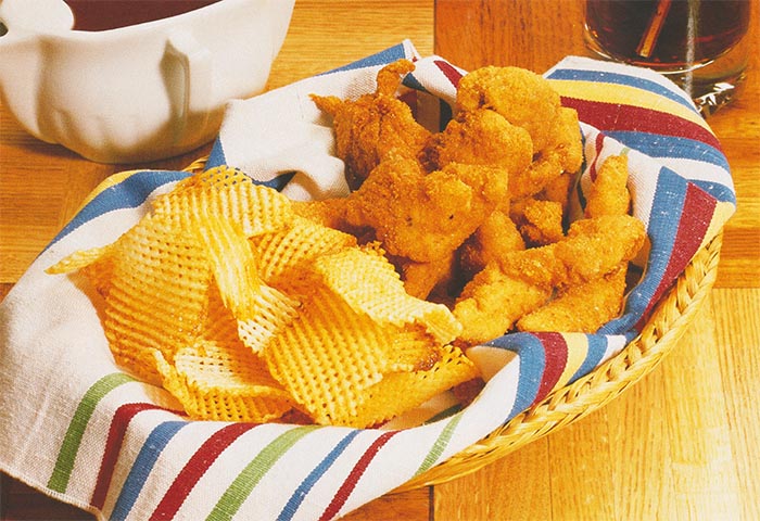 Bâtonnets de porc frits